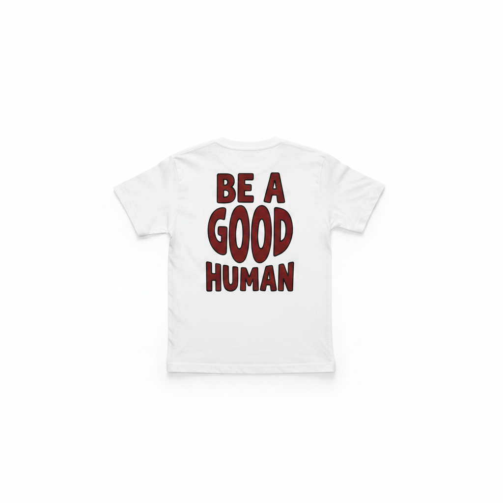 Playera Be a Good Human para Niños